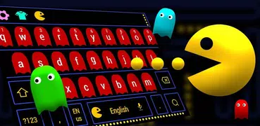 Vivid gelb p-man Spieltastatur Thema