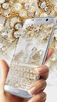 Pearl Diamond Luxury Gold Theme ภาพหน้าจอ 1