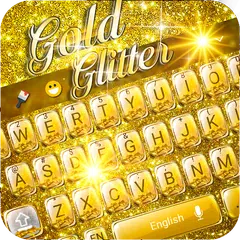 Gold Glitter Emoji Keyboard APK download
