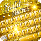 Gold Glitter Emoji Keyboard أيقونة