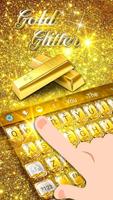 Gold Glitter Emoji Keyboard تصوير الشاشة 1