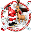 Frohe Weihnachten Thema Tastatur mit Santa Claus