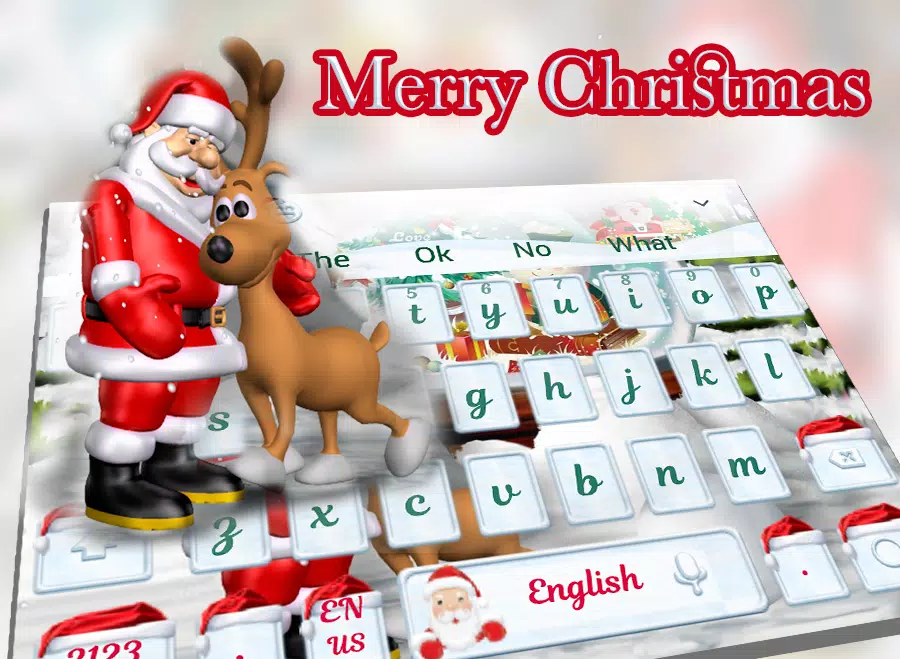 Joyeux Noël thème clavier avec le père Noël APK pour Android Télécharger