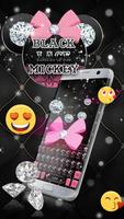 Black Lace pink minny keyboard Affiche