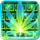 آیکون‌ Neon Smoking Weed Keyboard Theme