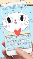 Cute Kitty Keyboard पोस्टर