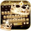 Gouden diamanten kroon Keyboard Theme