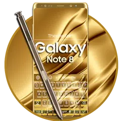 Keyboard for Galaxy Note 8 Gold APK download