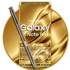 Teclado para Galaxy Note 8 Gold ícone