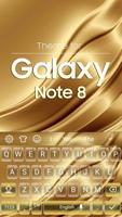 Teclado para Galaxy Note 8 Gold imagem de tela 3
