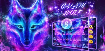 Tema della tastiera del lupo della galassia