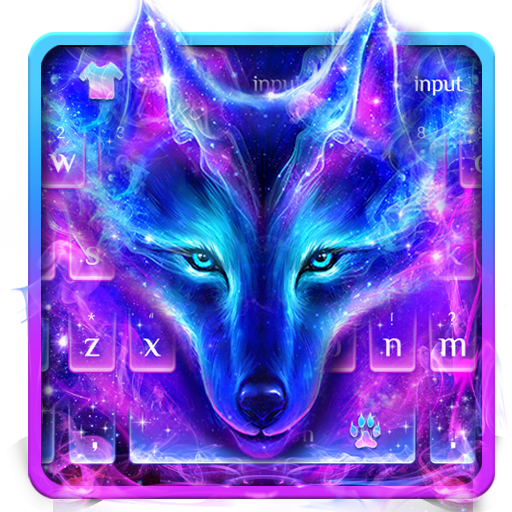 Galaxis Wolf Tastatur Thema