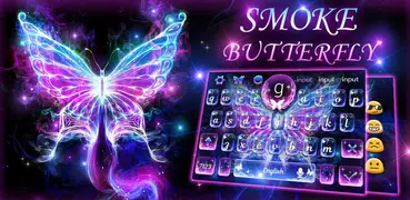 Tema de teclado de Borboleta de fumo