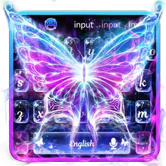 Smoke Butterfly Keyboard Theme APK download