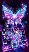 Smoke Butterfly Keyboard Theme poster