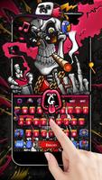 Hip Hop Skull Keyboard Theme โปสเตอร์