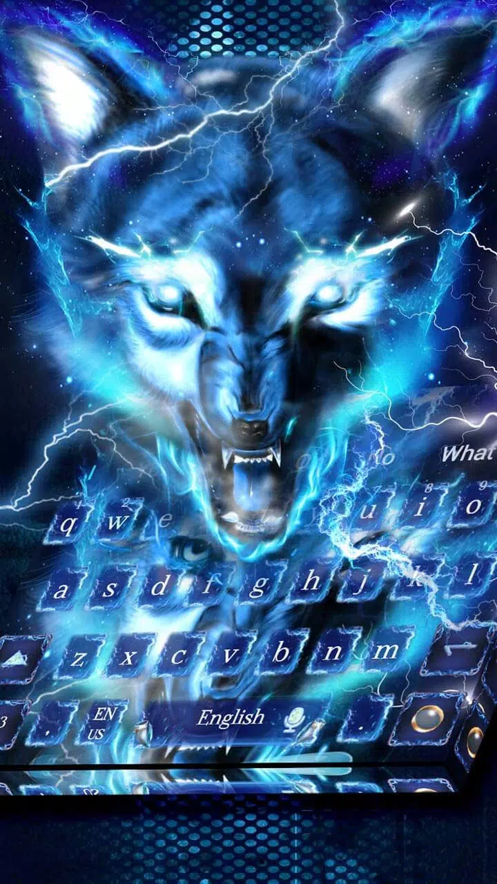 Blue fire Ice wolf keyboard APK per Android Download