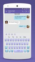 Tema de teclado para Viber Messenger captura de pantalla 3