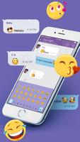 Tema de teclado para Viber Messenger captura de pantalla 1