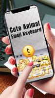 Cute Animal Emoji Keyboard Poster