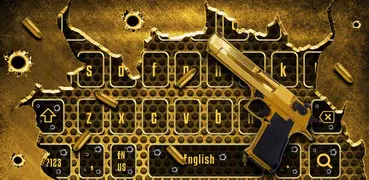 Golden Mortar Gun Keyboard Theme