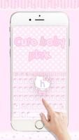 Cute baby Kitty pink keyboard 截圖 2