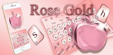 Plush Rose Apple Keyboard Theme