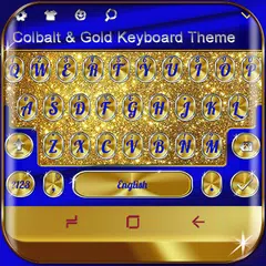 download Cobalt and Gold Keyboard Theme APK