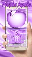 Silk purple Crystal Apple keyboard poster