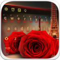 Red Rose Tháp Eiffel Bàn phím Chủ đề