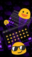 Simple Black Purple Keyboard Theme Ekran Görüntüsü 2