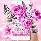 Beautiful Flower Butterfly Keyboard Theme icon