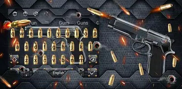 Gun and Bullet Keyboard Theme