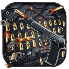 Gun and Bullet Keyboard Theme APK download