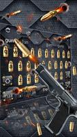Gun and Bullet Keyboard Theme スクリーンショット 1