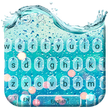Blue Glass Water Keyboard Theme icon