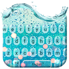 Blue Glass Water Keyboard Theme biểu tượng