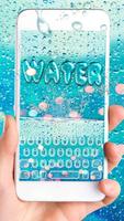 Blue Glass Water Keyboard Theme ảnh chụp màn hình 3