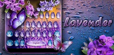 Lavender Water Drop Keyboard Theme