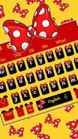 Cute Mini Bowknot Keyboard Theme الملصق