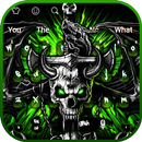 Gothic Metal Graffiti Skull Keyboard Theme APK