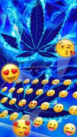 Rasta blue Neon Keyboard screenshot 2