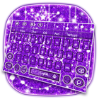 Sparkling Glitter Moon Keyboard Theme ไอคอน