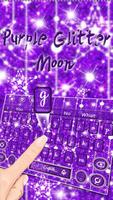 Sparkling Glitter Moon Keyboard Theme 스크린샷 1