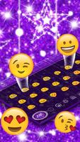 Sparkling Glitter Moon Keyboard Theme 截图 2