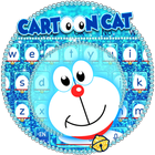 Icona Blue Cartoon Cat Keyboard Theme