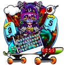 APK Supreme Skull Graffiti Skateboard Keyboard Theme