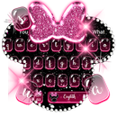 APK Pink Diamond Mouse Glitter Bow Keyboard Theme