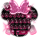 Pink Diamond Mouse Glitter Bow Keyboard Theme APK