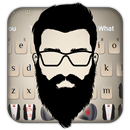Men Mustache Beard Keyboard Theme APK